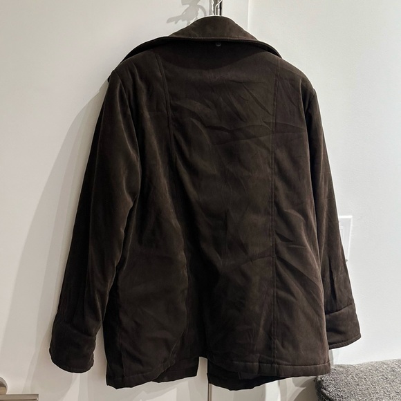 Vintage Tradition Corduroy‎ Faux Suede Chocolate Jacket Coat Large - Picture 12 of 12